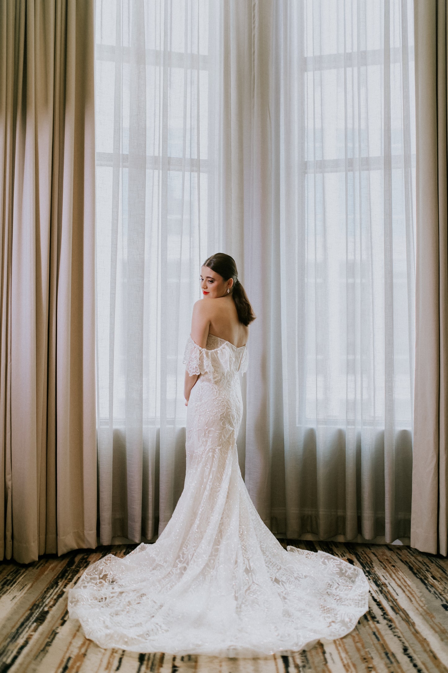 The Dolce Dress-OFF THE SHOULDER SPARKLE MERMAID DRESS