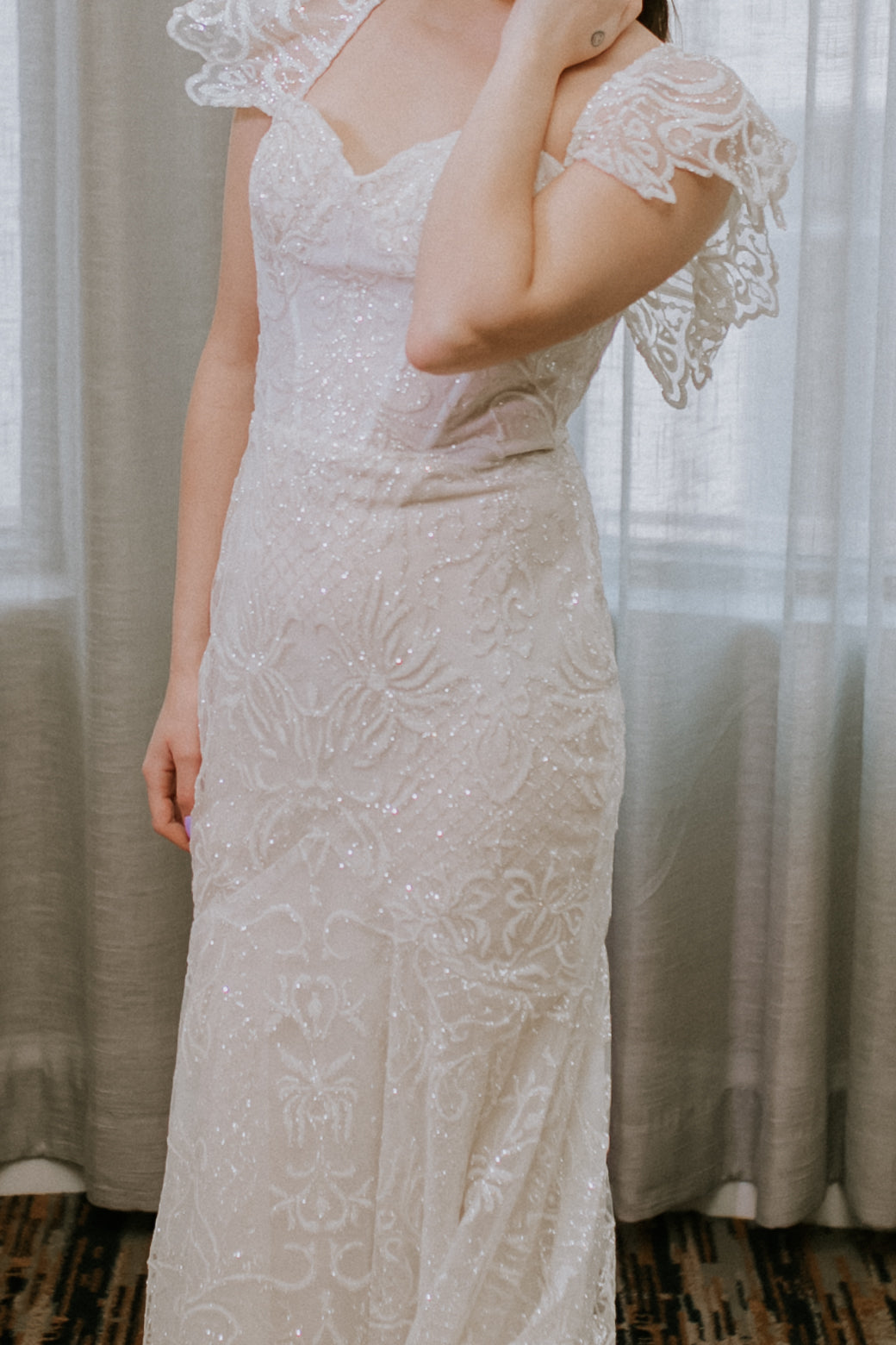The Dolce Dress-OFF THE SHOULDER SPARKLE MERMAID DRESS