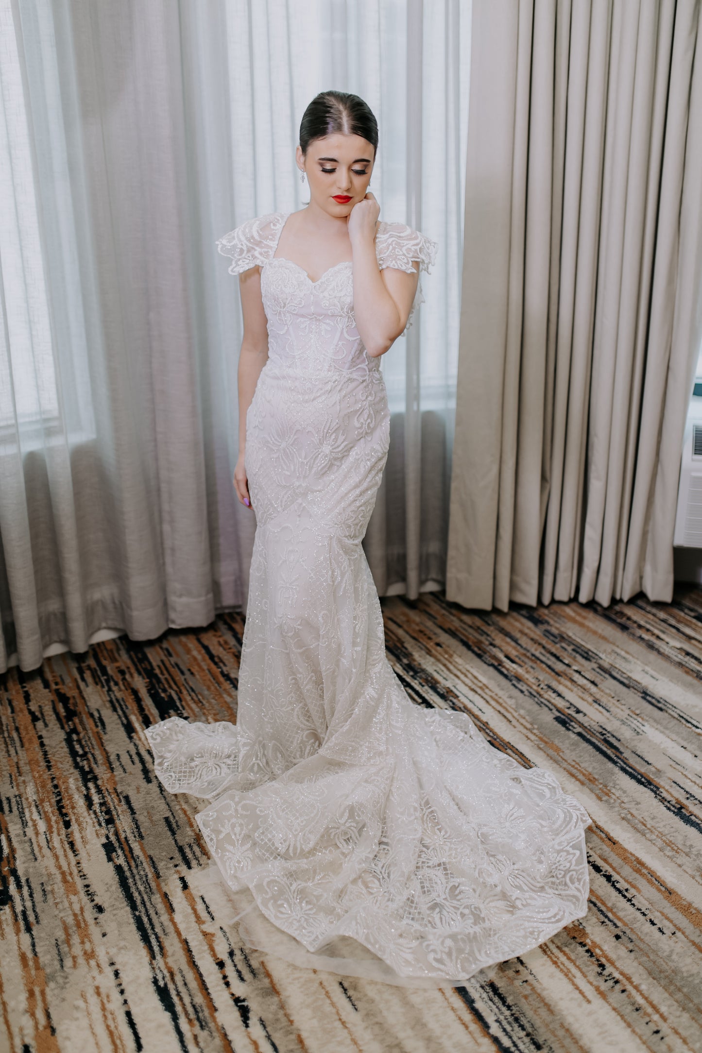 The Dolce Dress-OFF THE SHOULDER SPARKLE MERMAID DRESS