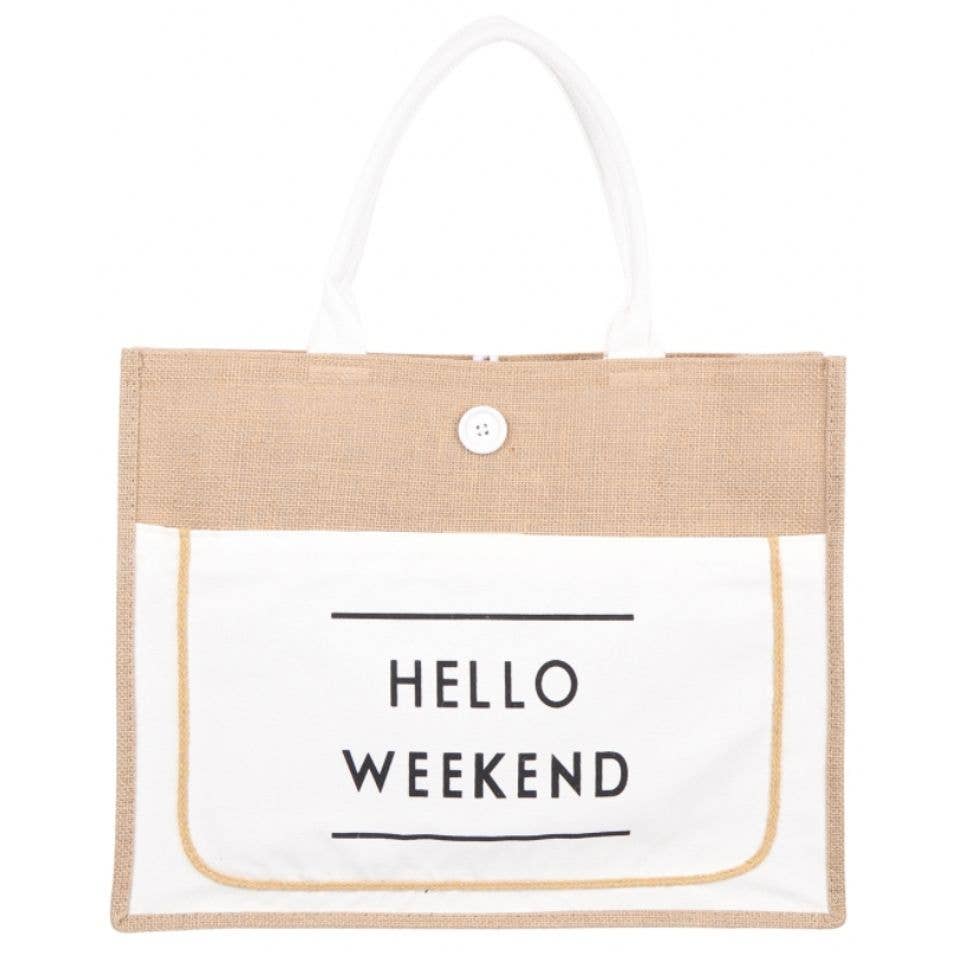 Hello Weekend Tote