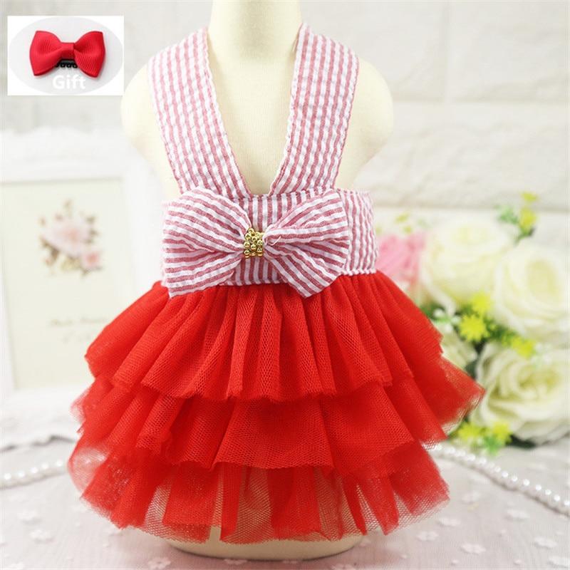 Dress for Dogs With Hair Bow