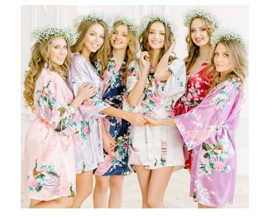 Floral Wedding Robes