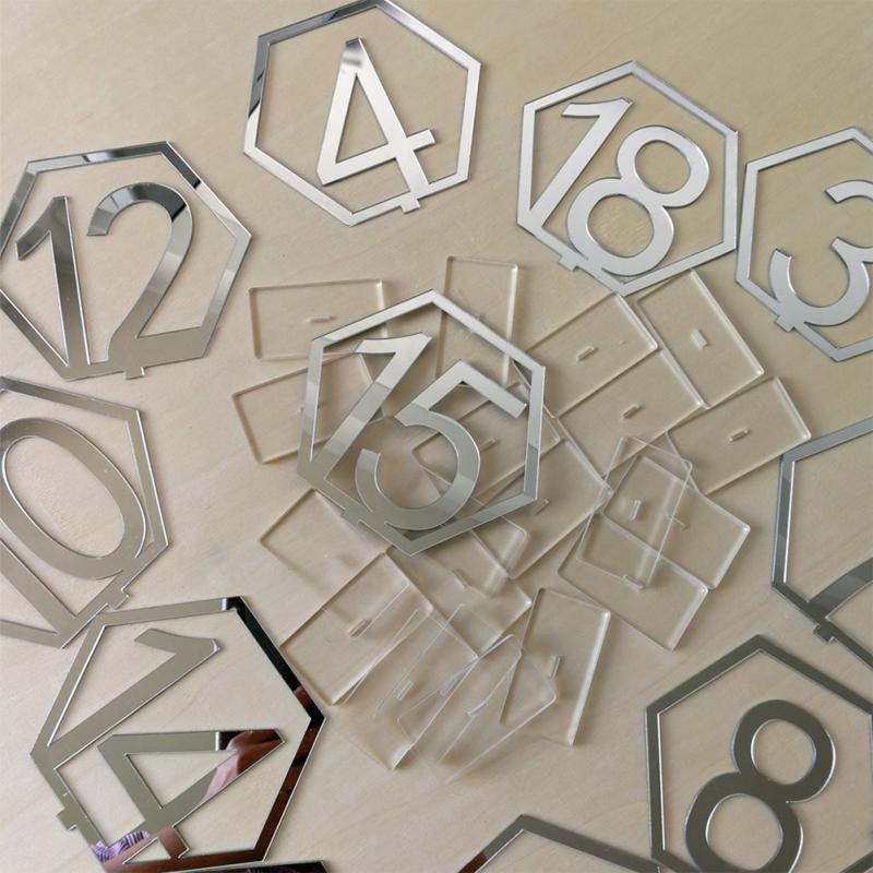 Table Number Signs