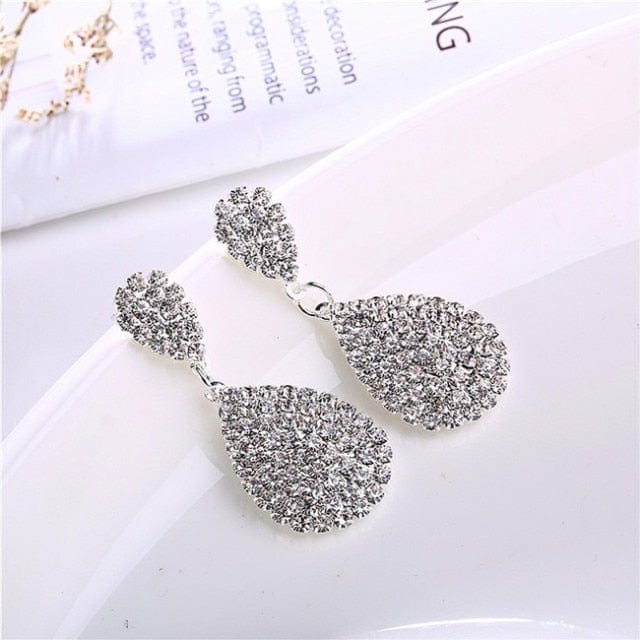Bridal Crystal Drop Earrings