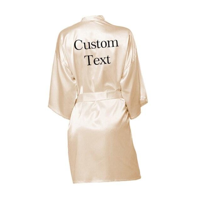 Wedding Satin Gown Personalized