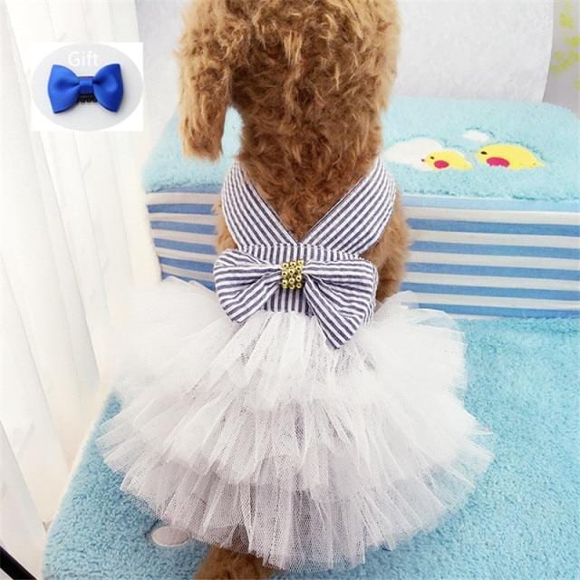 Dress for Dogs With Hair Bow