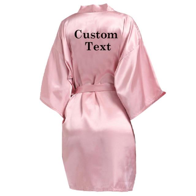 Wedding Satin Gown Personalized