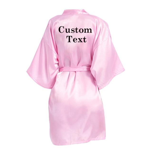 Wedding Satin Gown Personalized