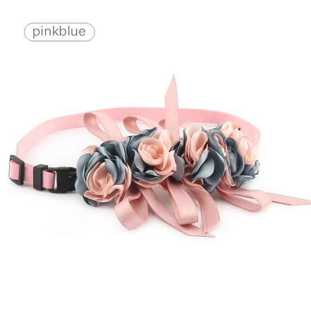 Wedding Flower Pet Collar