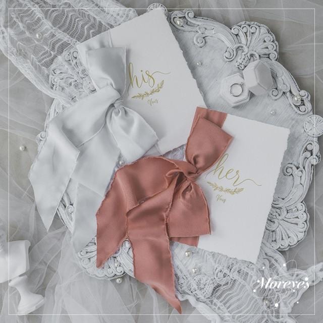 2pcs Romantic Wedding Vows Card