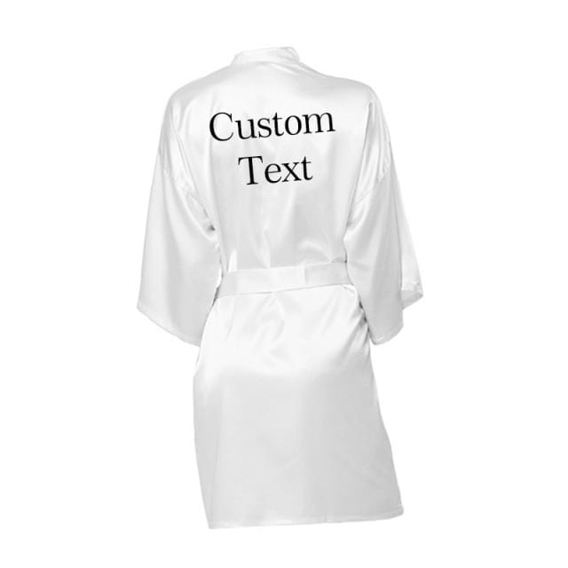 Wedding Satin Gown Personalized