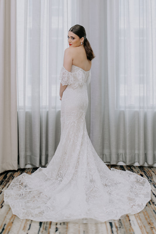 The Dolce Dress-OFF THE SHOULDER SPARKLE MERMAID DRESS