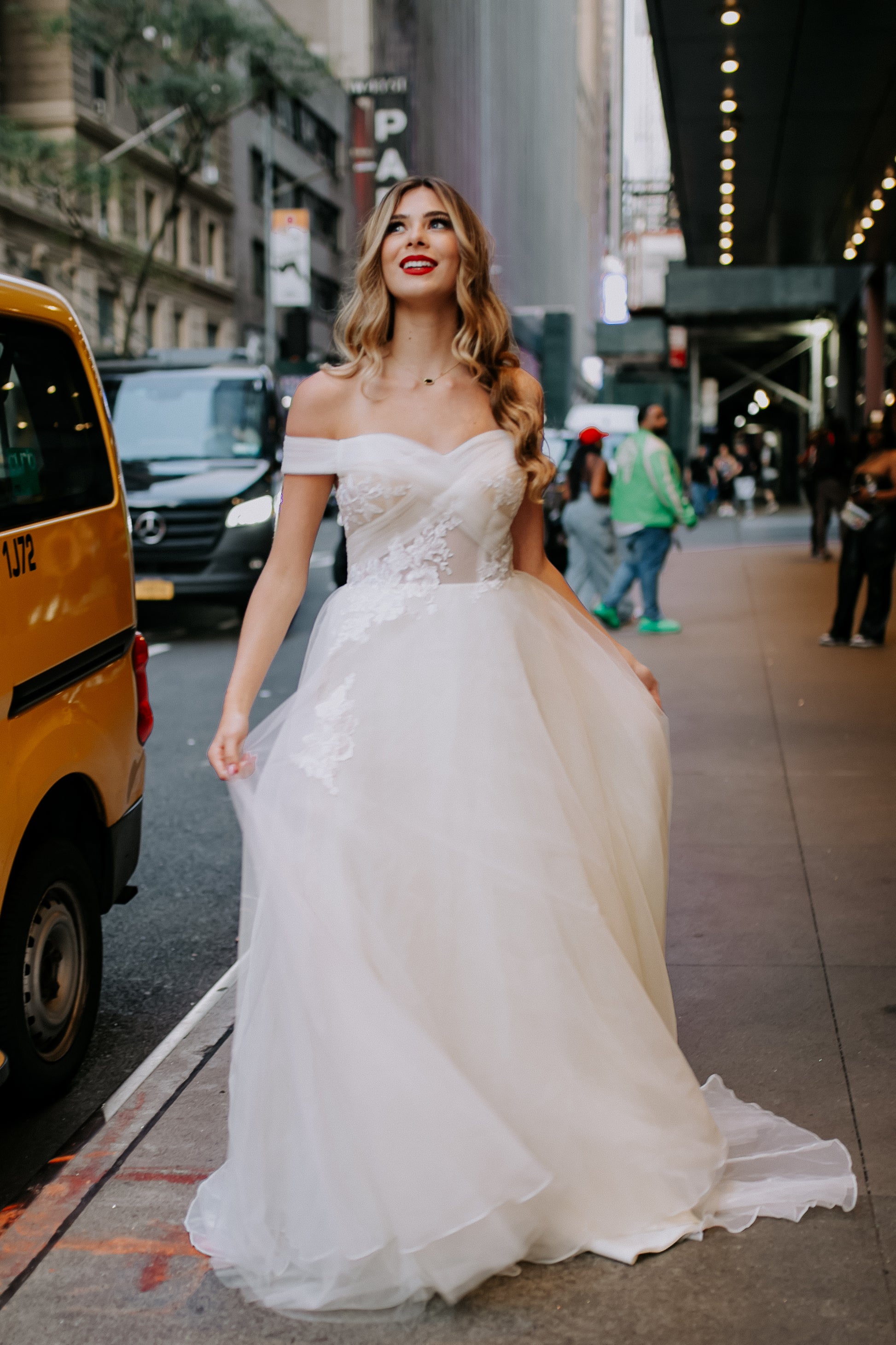 Ivory Chiffon Wedding Gown -'The Pearl