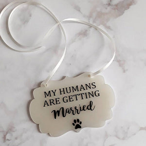 Dog Wedding Sign