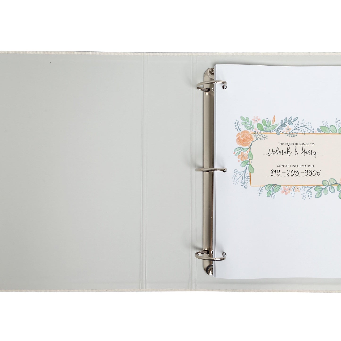 Bridal Wedding Planner Organizer, White