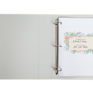 Bridal Wedding Planner Organizer, White