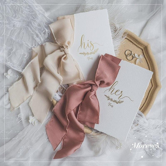 2pcs Romantic Wedding Vows Card