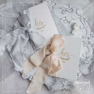 2pcs Romantic Wedding Vows Card