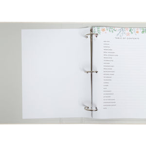 Bridal Wedding Planner Organizer, White