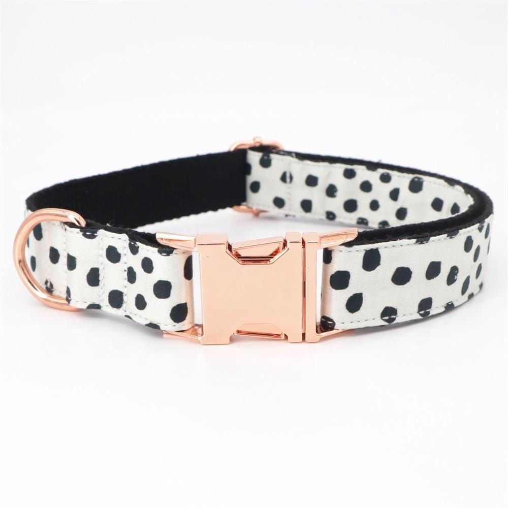 Polka dots Dog Collar and Lease Set