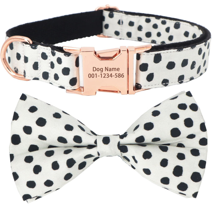 Polka dots Dog Collar and Lease Set