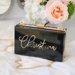 Custom Acrylic Bridal Clutch