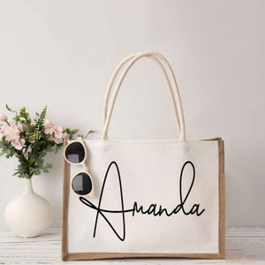 Custom Burlap Tote Bags