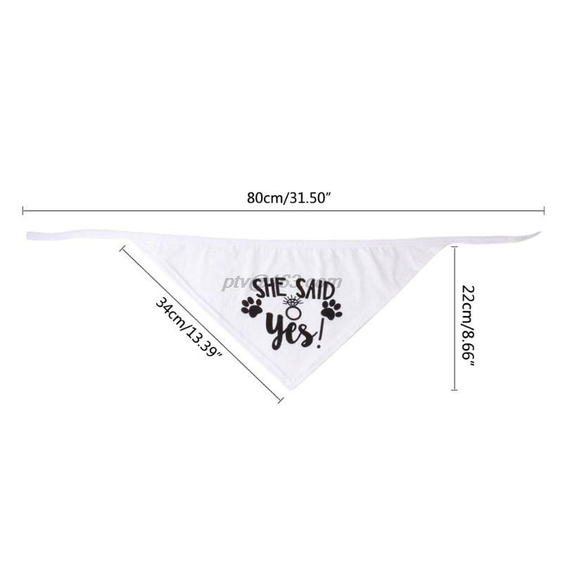 Dog Wedding Bandana My Humans are Getting Married She Said Yes Pet Triangle Bib Scarf Neckerchief Engagement Announcemet|Dog Accessories|