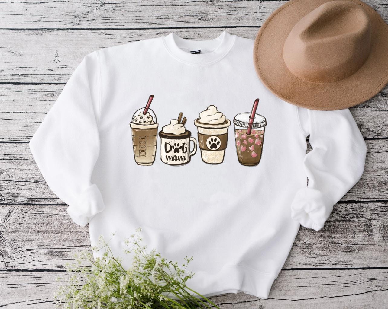 Dog Mom Lattes SVG