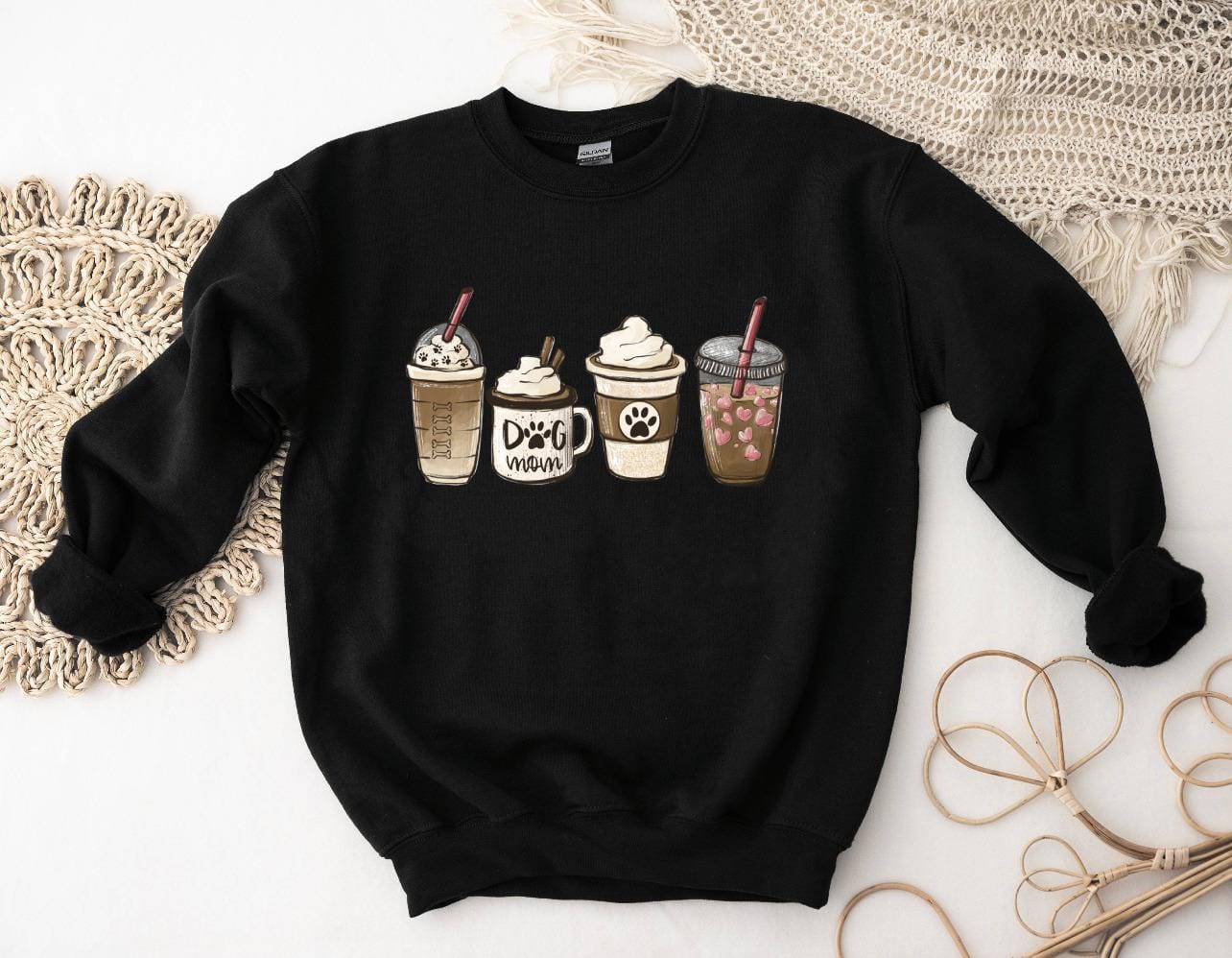 Dog Mom Lattes SVG