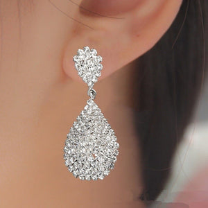 Bridal Crystal Drop Earrings