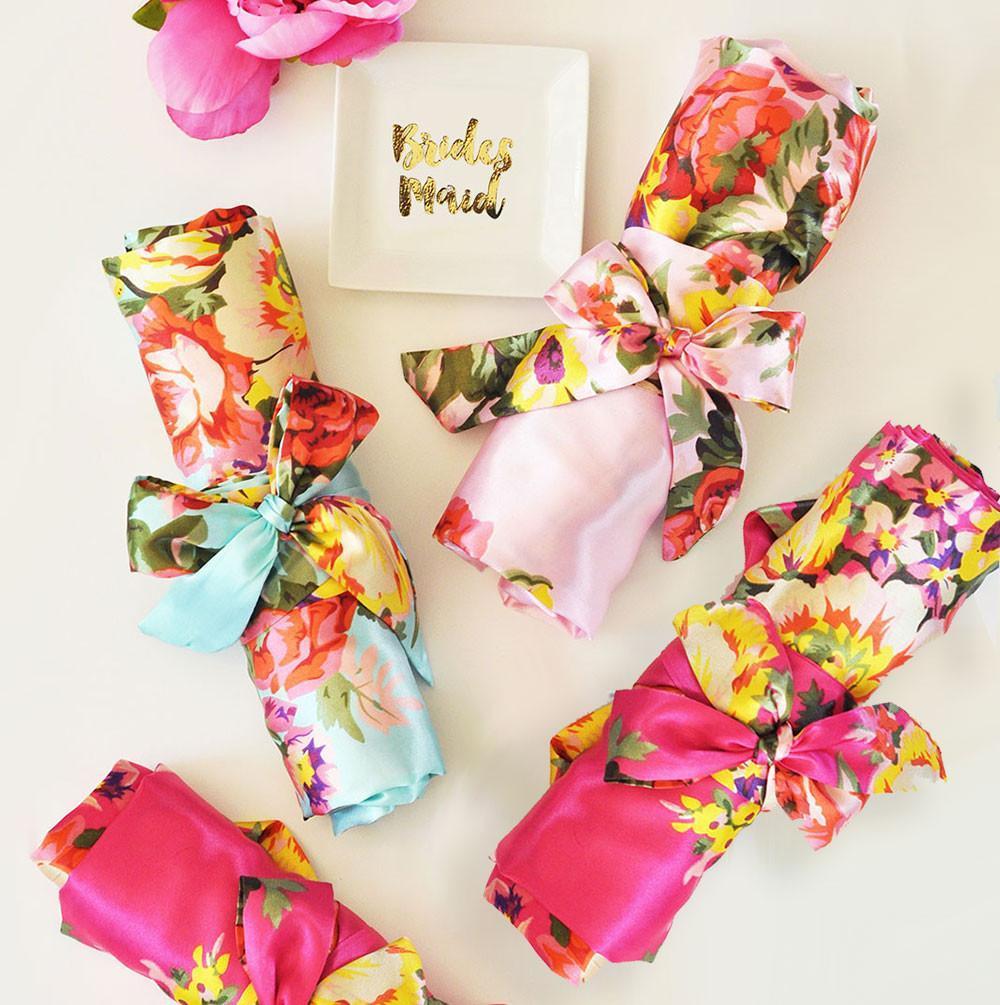 Floral Wedding Robes