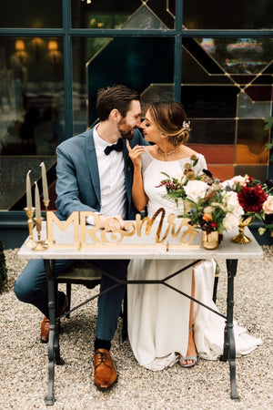 Mr & Mrs Sweetheart Table Sign, Acrylic