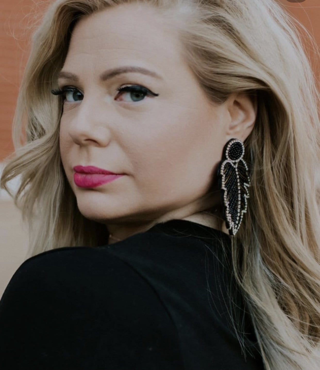 Leaf Drop Statement Earrings