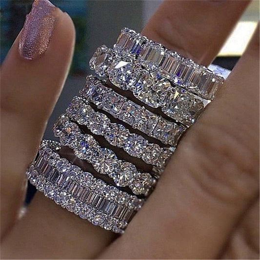 Luxury Sterling Silver Eternity Ring