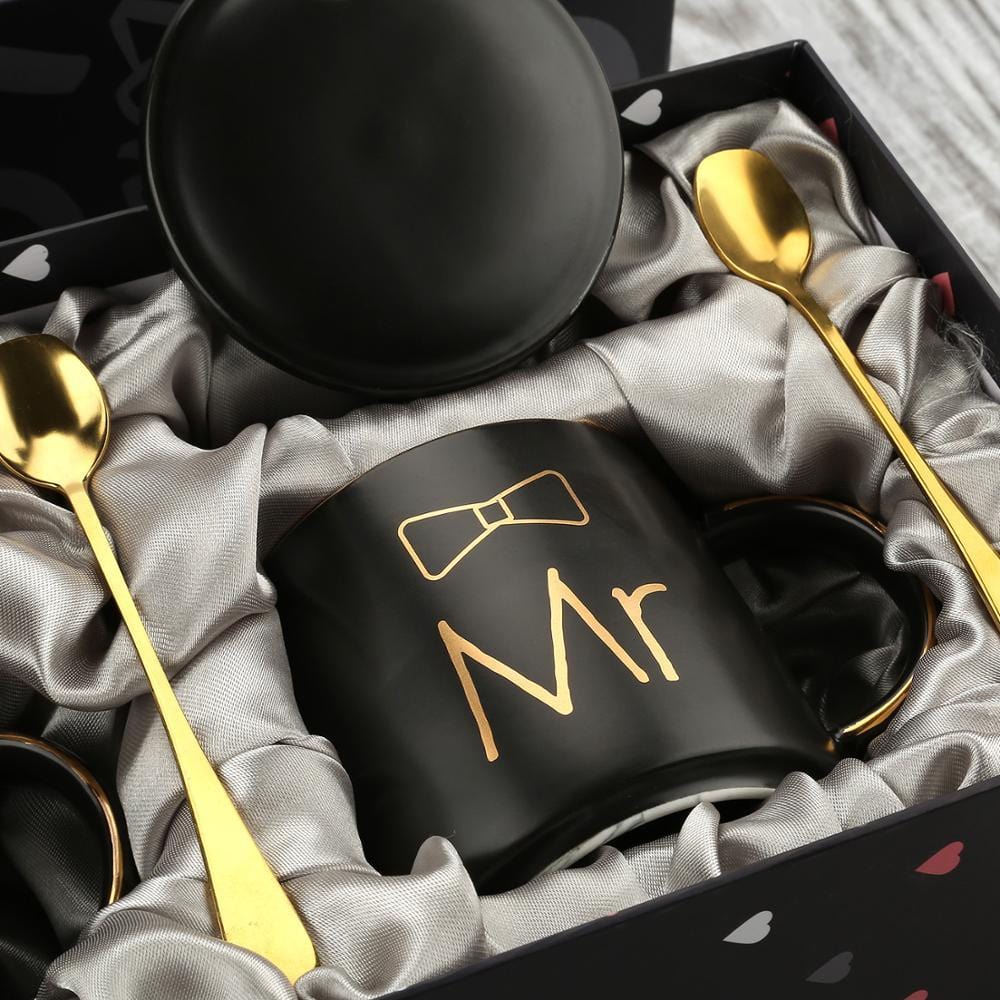 Mr and Mrs Coffee Mugs Cups Set