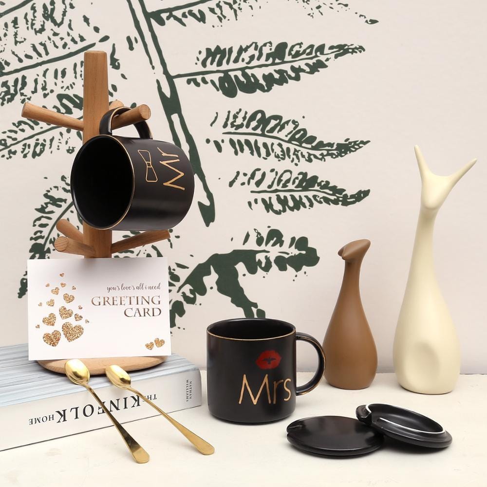 Mr and Mrs Coffee Mugs Cups Set