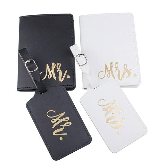 Mr.& Mrs. Luggage Tag Passport Covers