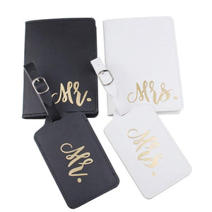 Mr.& Mrs. Luggage Tag Passport Covers
