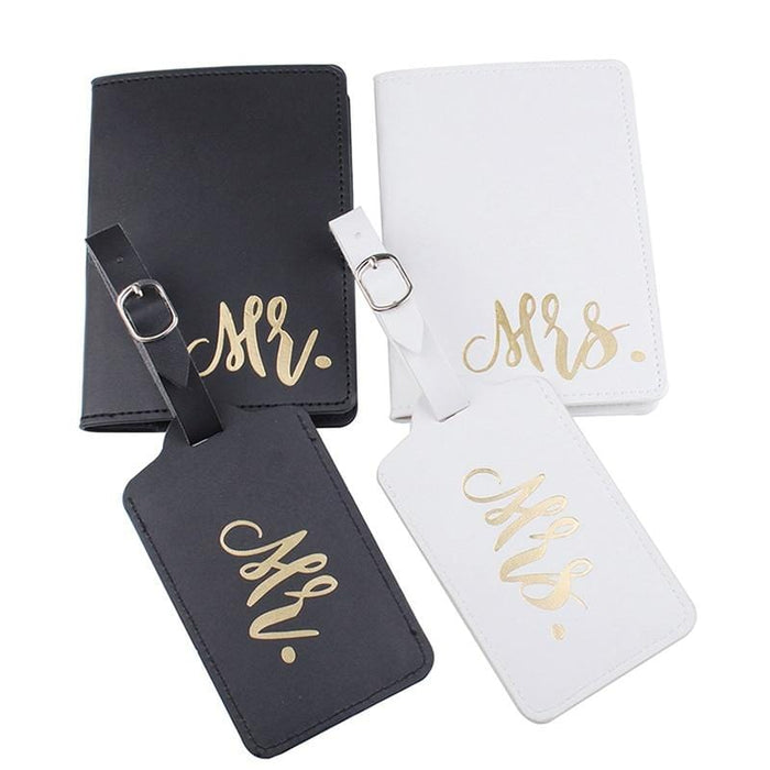 Mr.& Mrs. Luggage Tag Passport Covers
