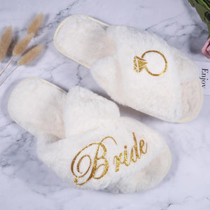 Personalized Bride Bridesmaid/Slippers