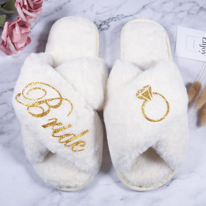 Personalized Bride Bridesmaid/Slippers