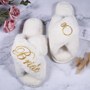 Personalized Bride Bridesmaid/Slippers