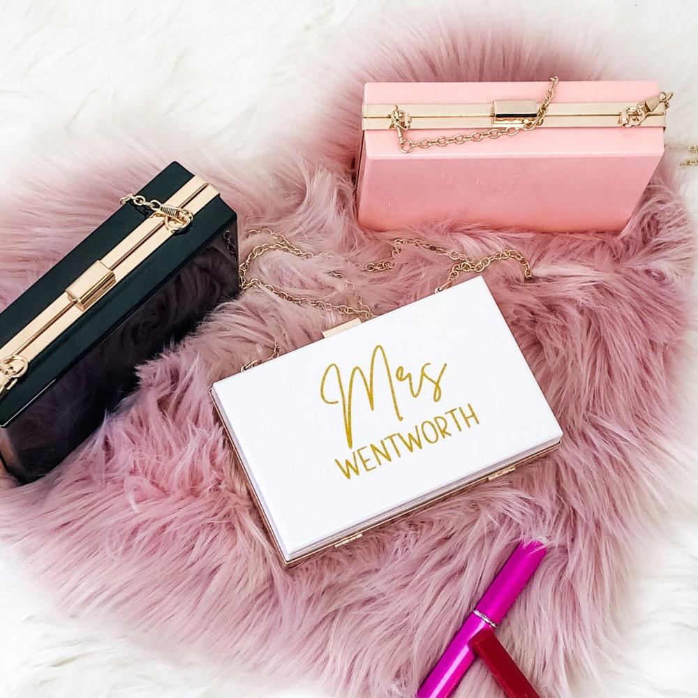 Personalized Custom Acrylic Clutch Bag