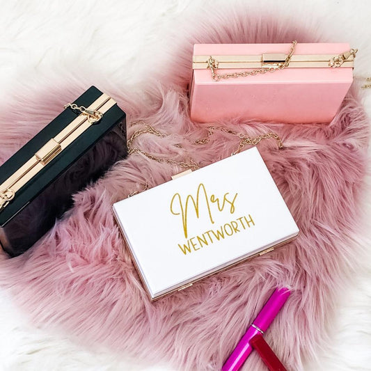 Personalized Custom Acrylic Clutch Bag