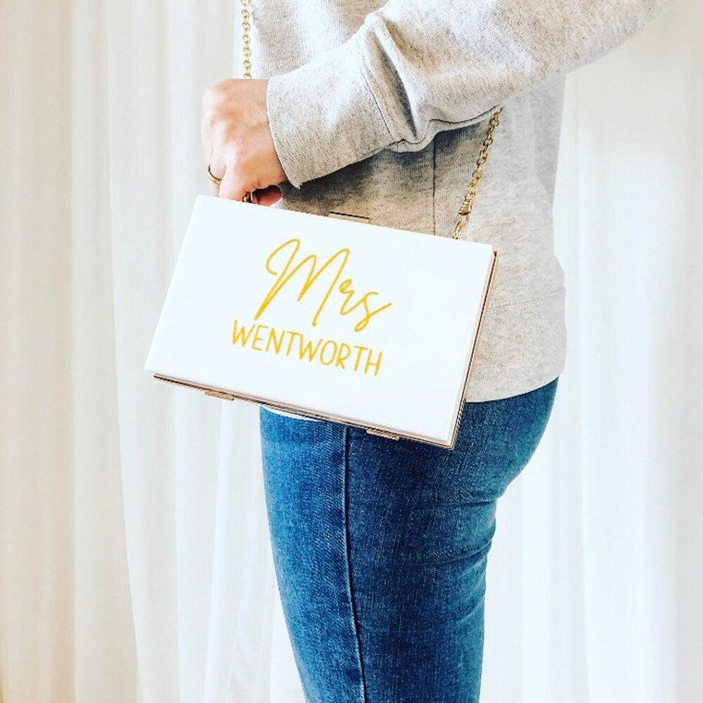 Personalized Custom Acrylic Clutch Bag