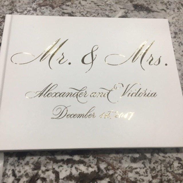 Personalized Wedding Journal/Guest Book