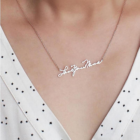 Handwriting Signature Necklace
