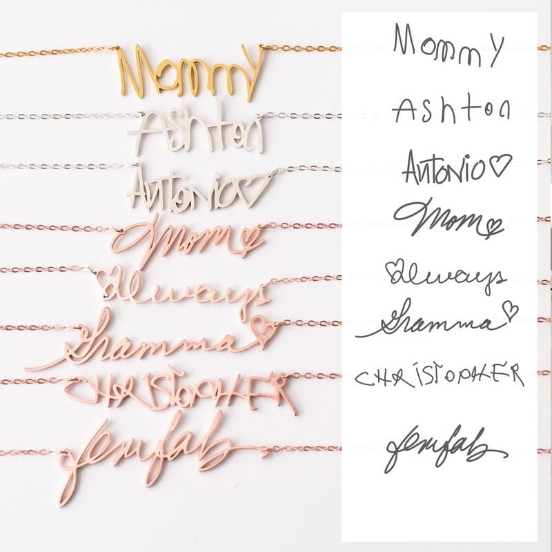 Handwriting Signature Necklace