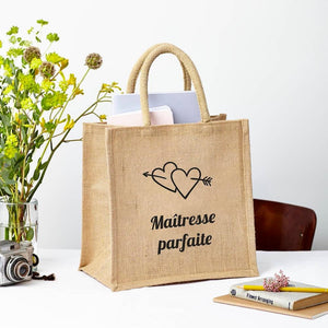 Personalized Burlap Tote Bag